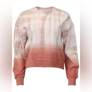 525 America Cropped Shrunken French Terry Cotton Tie-Dye Sweatshirt XS